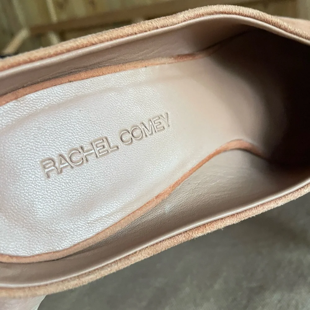 Rachel Comey Peach Suede Alder Mules Pumps - Picture 12 of 14